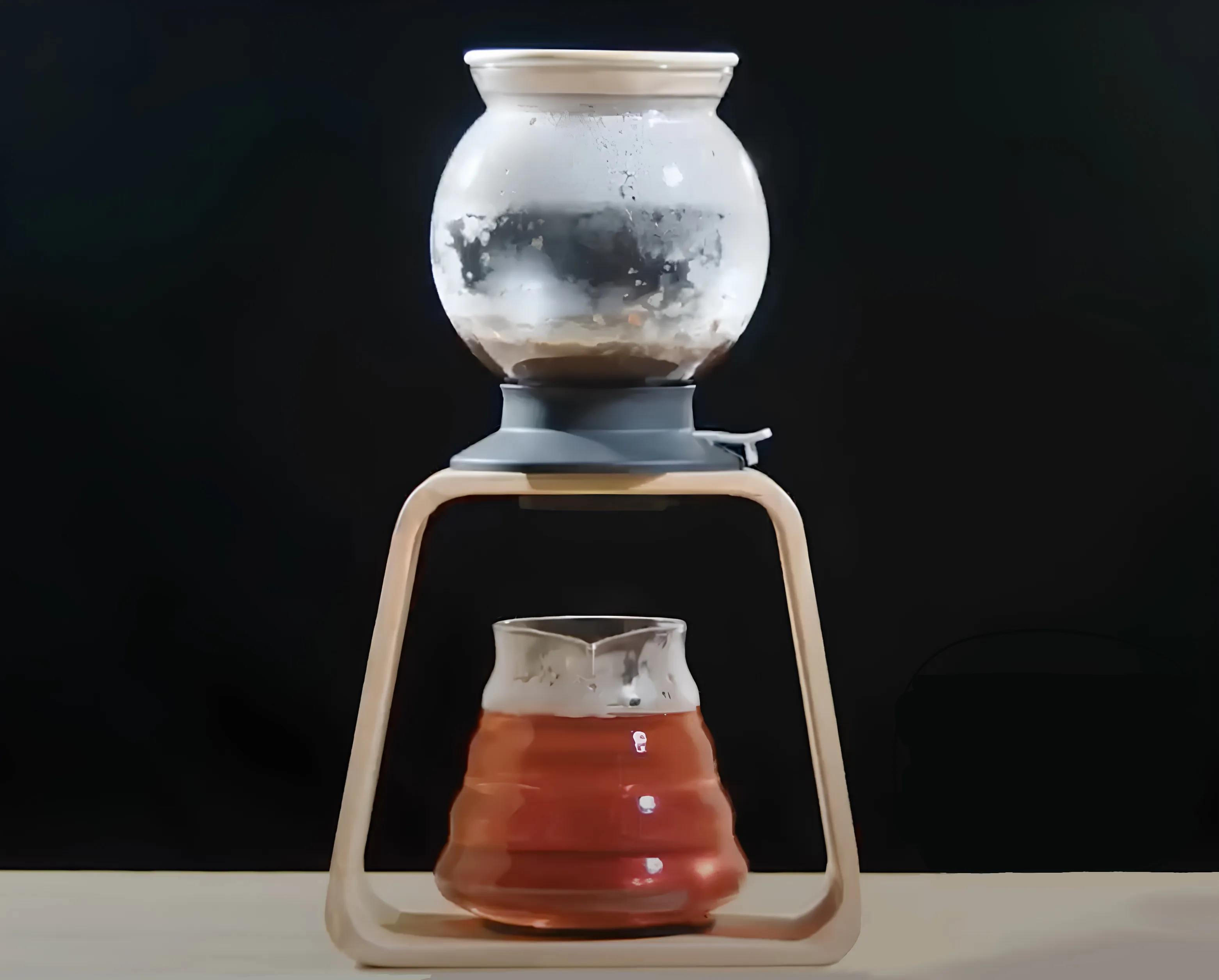 Dunkeld luxury leaf tea brewer in use