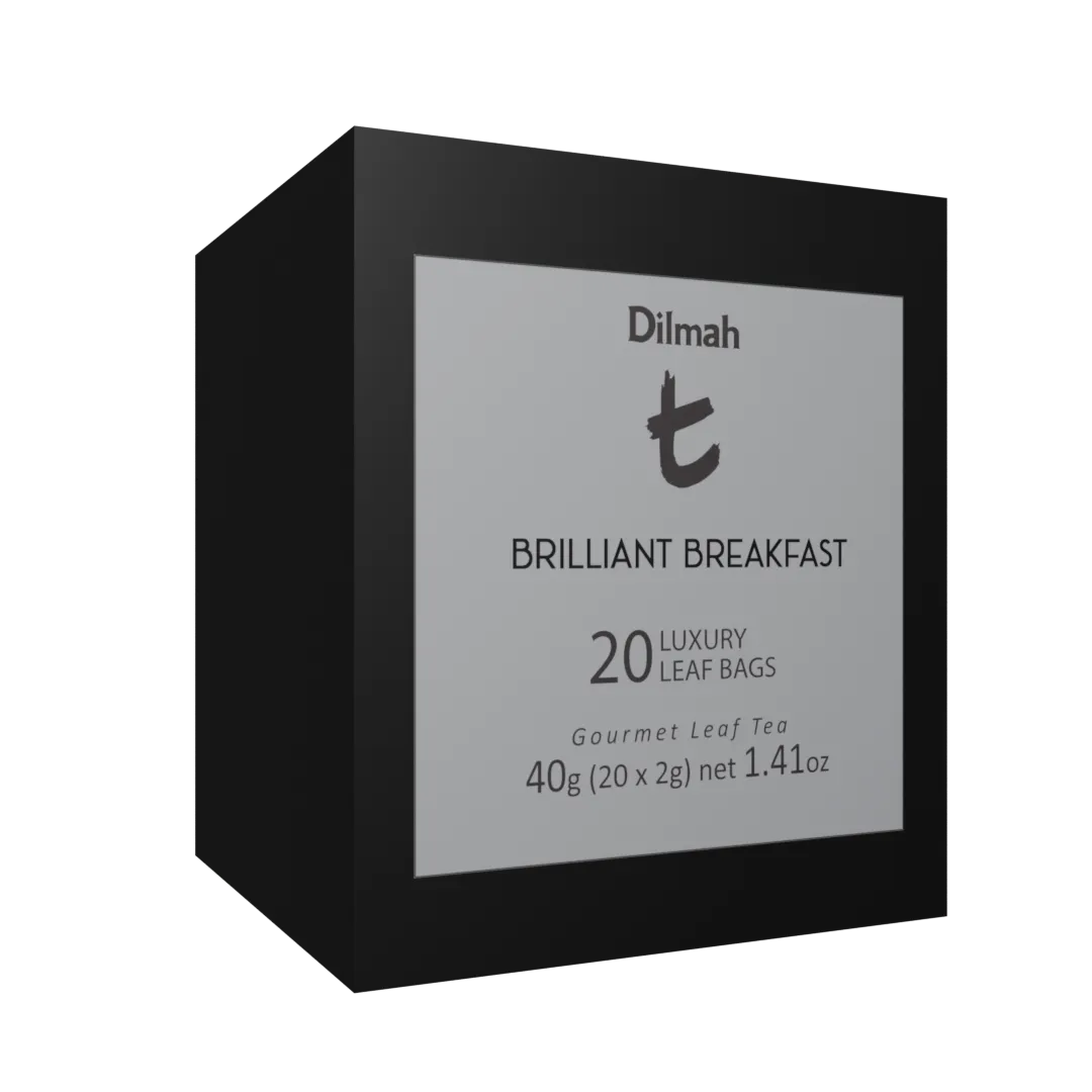 Refill pack of 20 Luxury leaf tea bags of Brilliant Breakfast tea