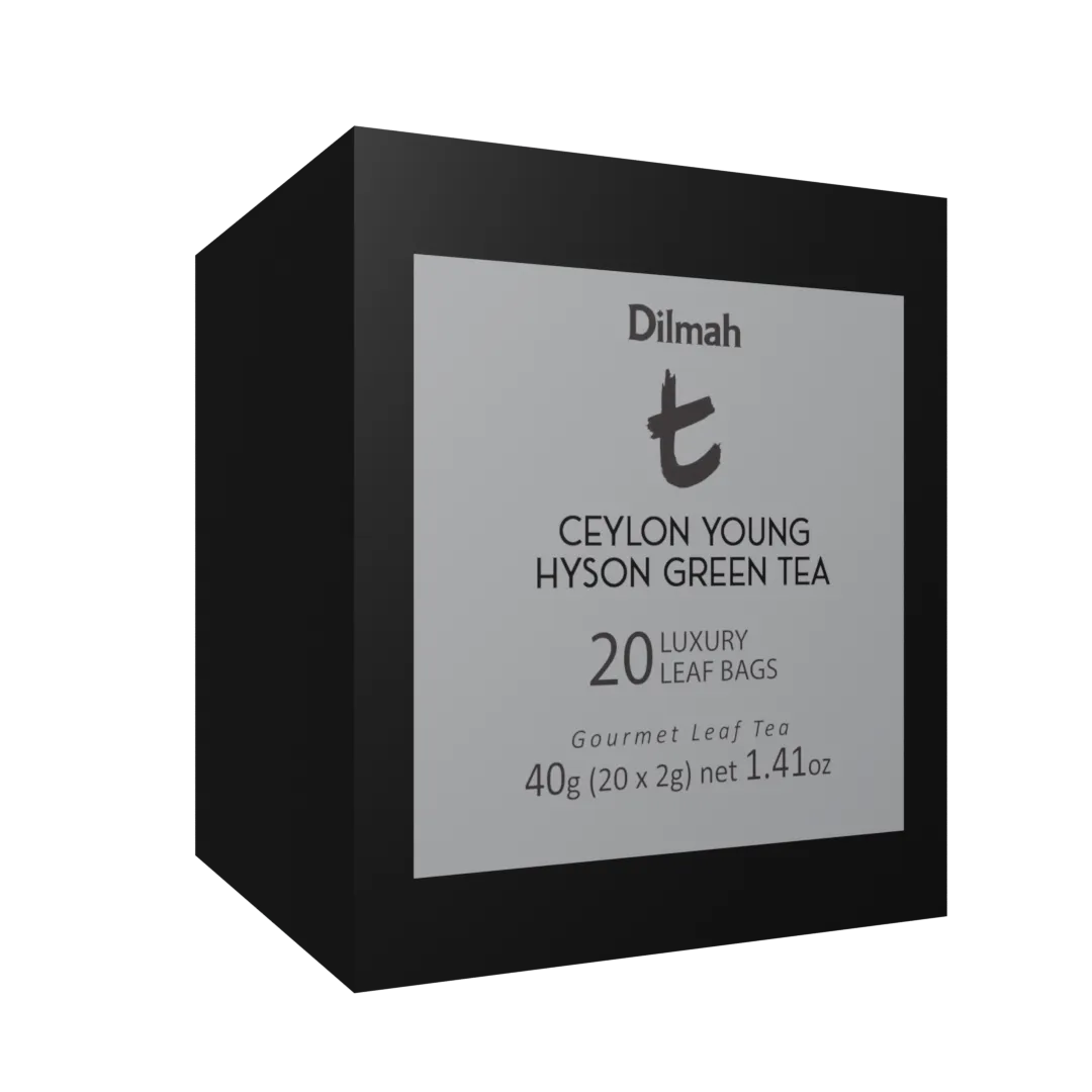 Refill pack of 20 Luxury leaf tea bags of Ceylon Young Hyson green tea