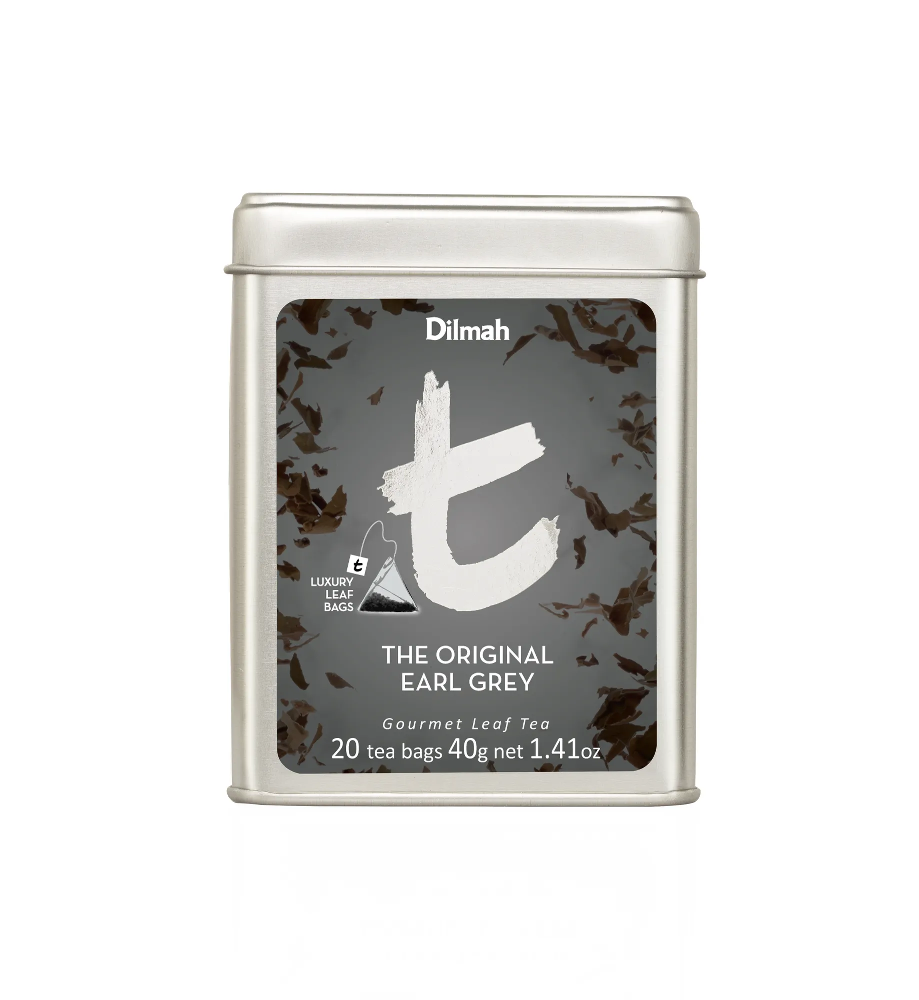 20 tea bags of Original Earl Grey Tea in tin