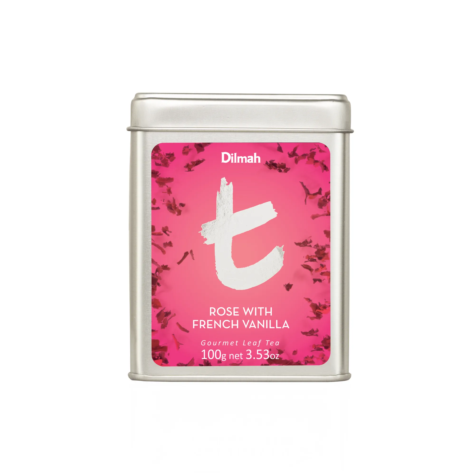 Loose leaf Rose with French vanilla black tea in tin