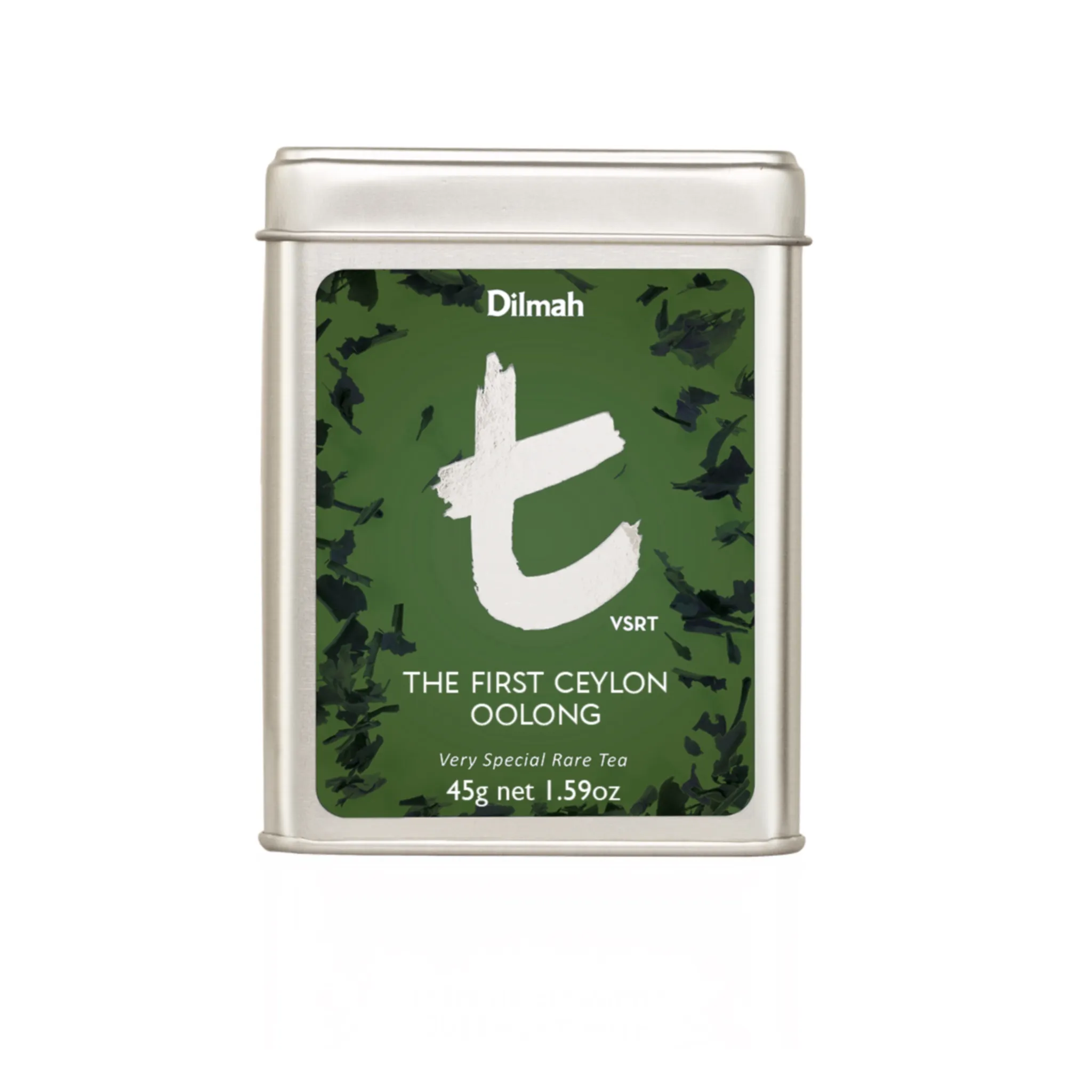 Tin of loose leaf Ceylon Oolong tea
