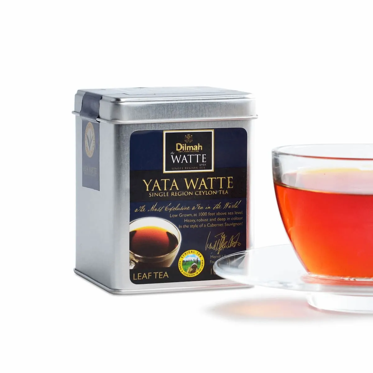 Loose leaf Yata Watte black tea in tin